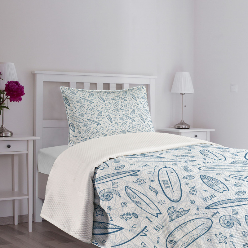 Doodle Summertime Bedspread Set