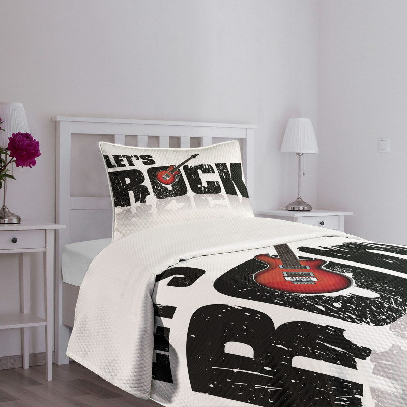 Let's Rock Grunge Fun Bedspread Set