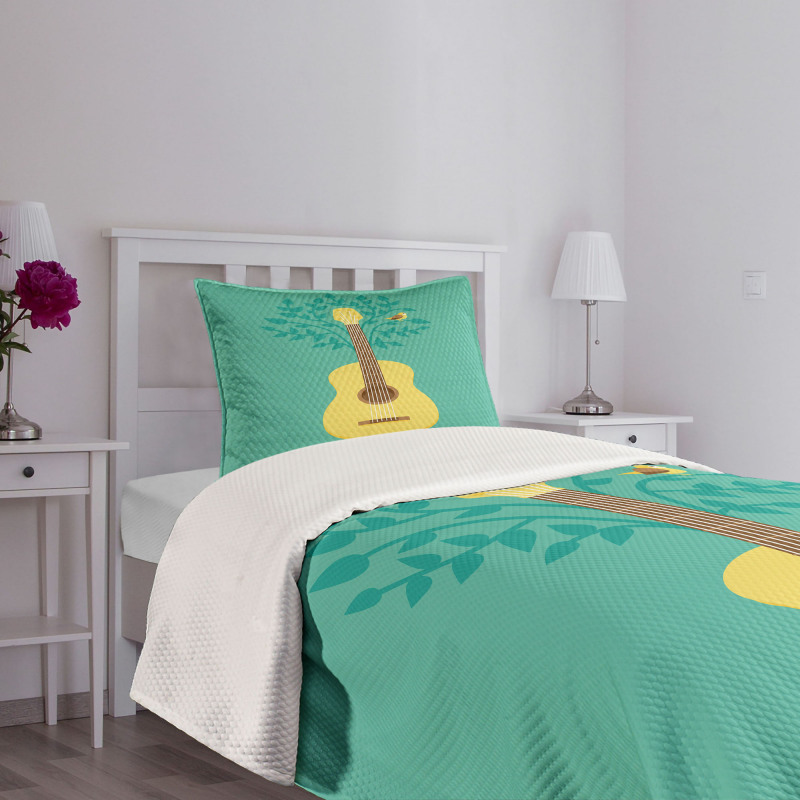 Nature Instrument Bird Bedspread Set