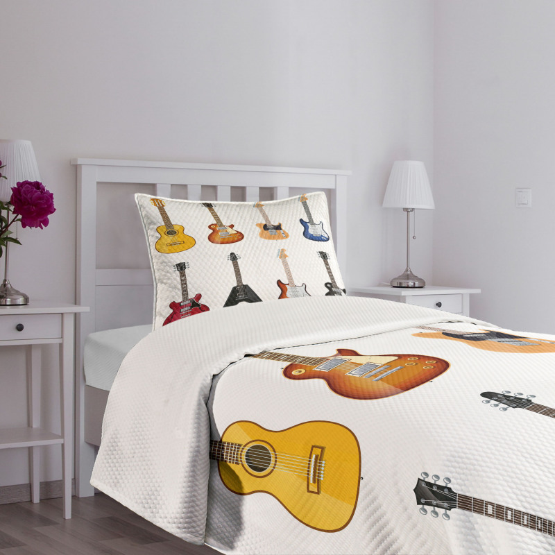 String Instruments Jazz Bedspread Set