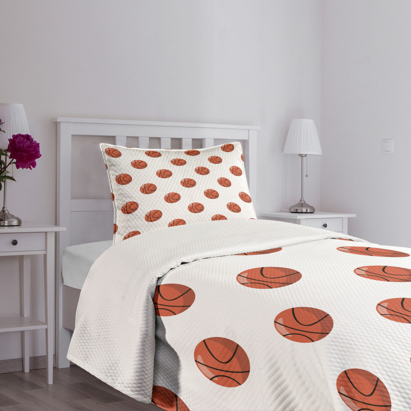 Cartoon Balls Score Bedspread Set