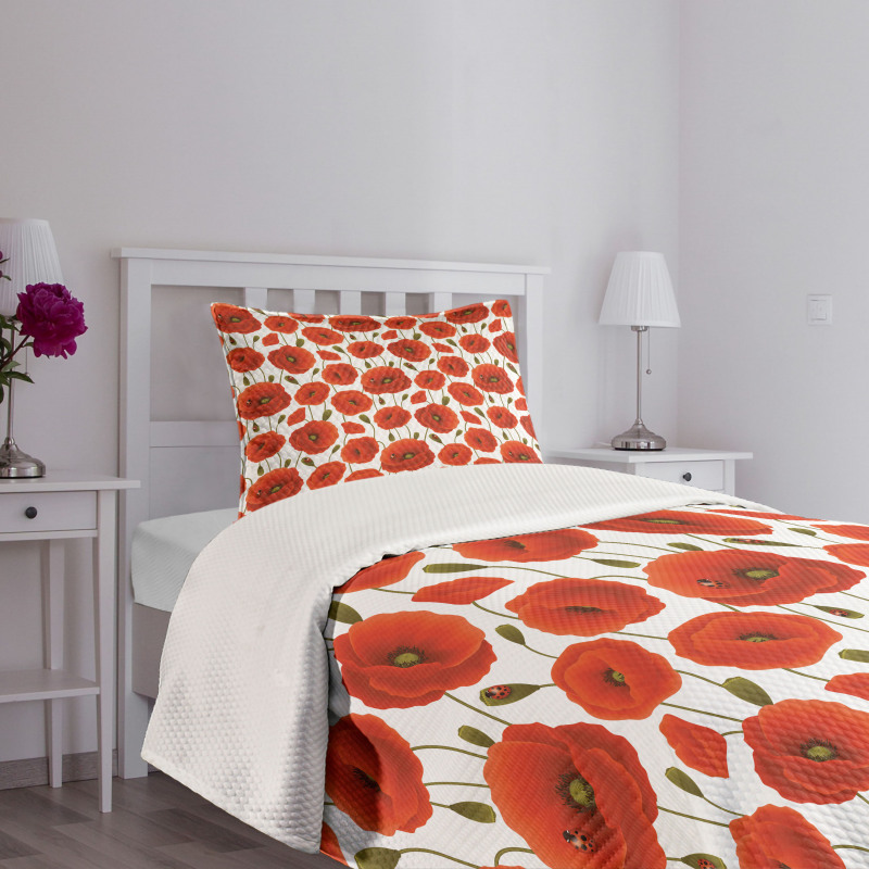 Floral Blossom Spring Bedspread Set