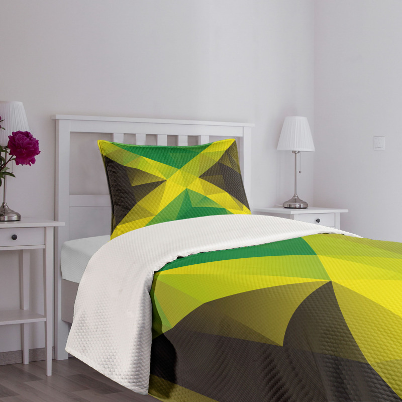 Triangle Polygon Flag Bedspread Set