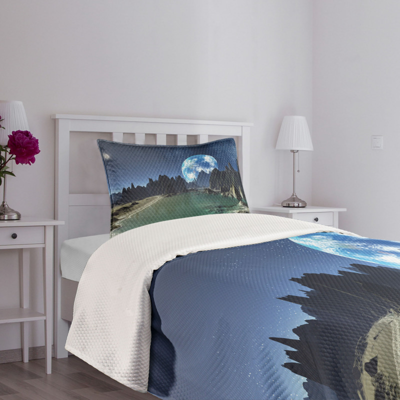 Earth from Alien Shores Bedspread Set