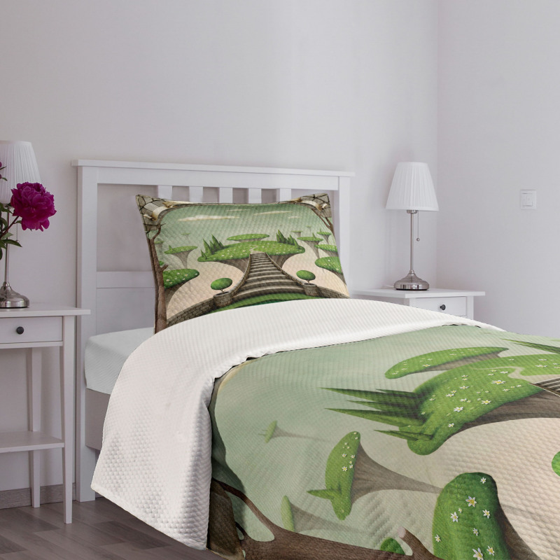 Hanging Islands Pond Bedspread Set