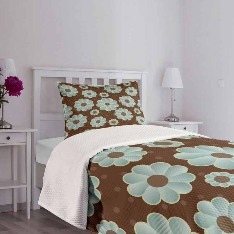 Retro Flora Bedspread Set