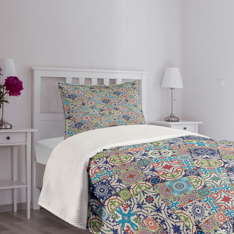 Colorful Floral Set Bedspread Set