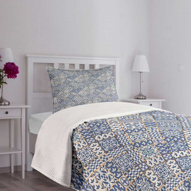 Oriental Rectangles Bedspread Set