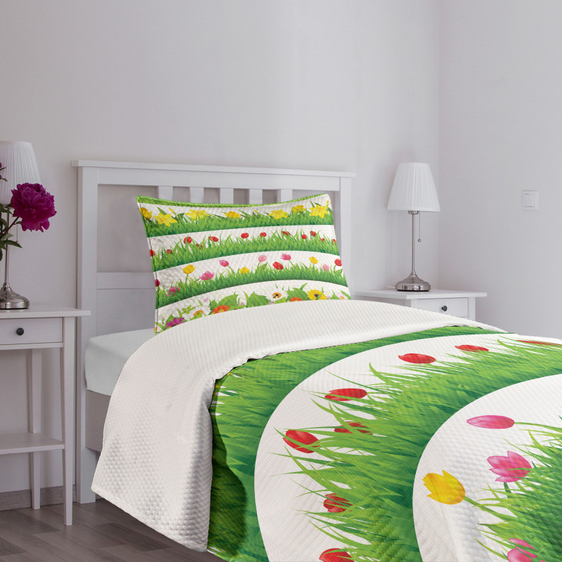 Nature Scenes Spring Bedspread Set