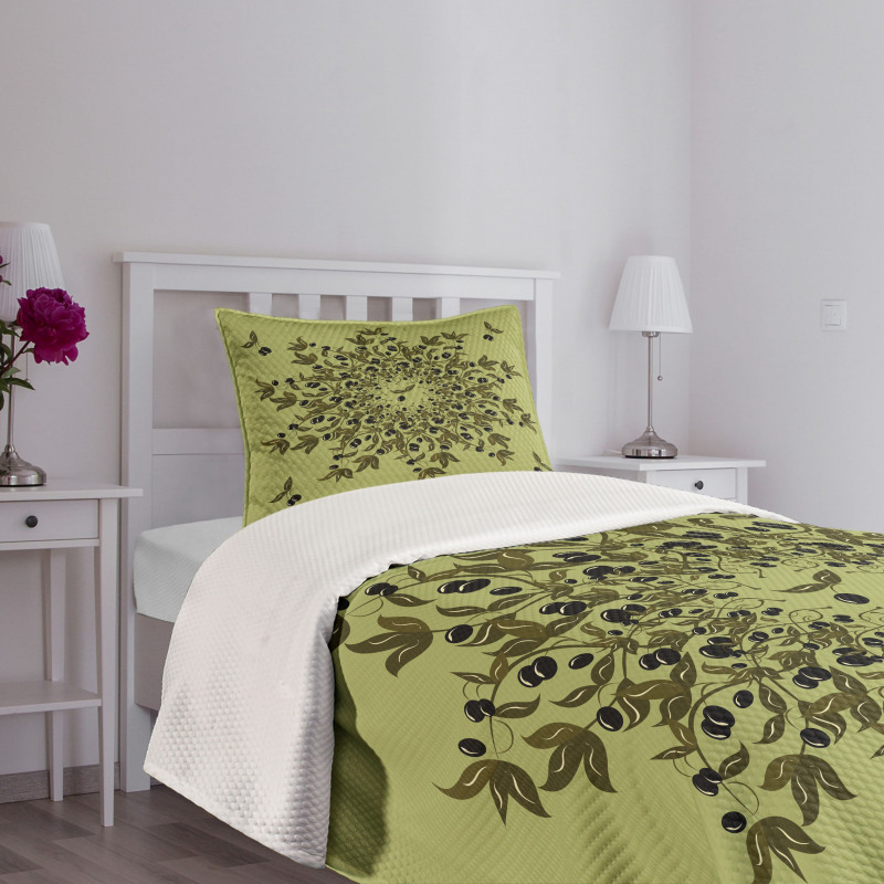 Fruit Branches Bedspread Set