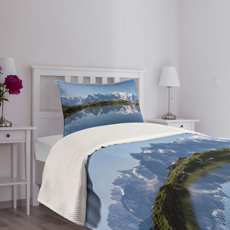 Mont Blanc Alps France Bedspread Set