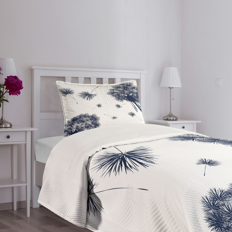 Flying Pollens Flower Bedspread Set