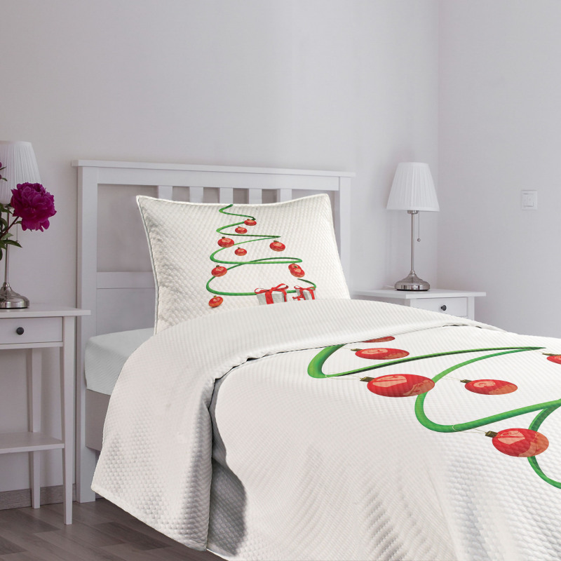 Abstract Xmas Tree Bedspread Set