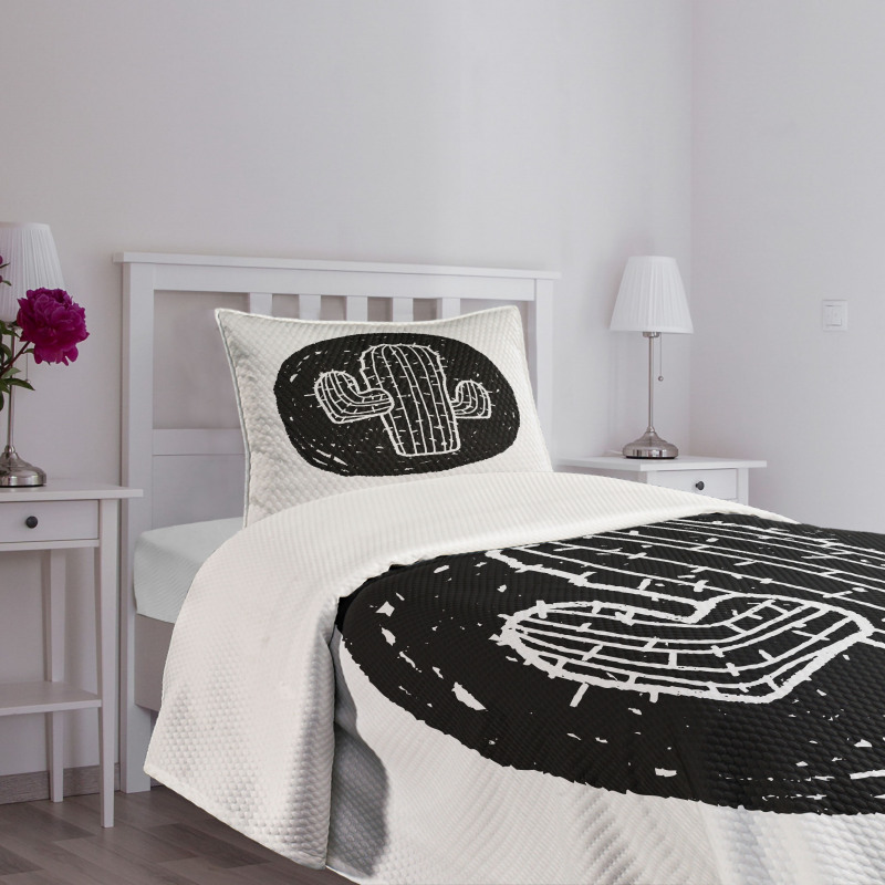 Saguaro Plant Theme Bedspread Set