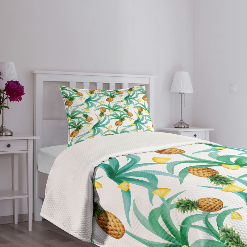 Botany Inspired Fruits Bedspread Set