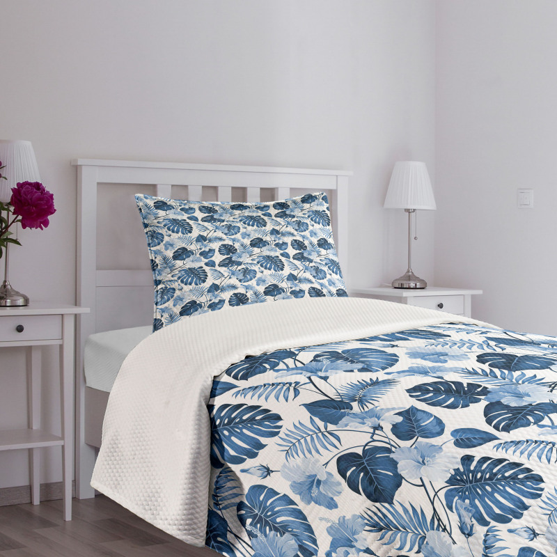 Arecaceae Branch Summer Bedspread Set