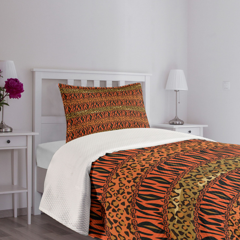 Leopard Cheetah Skin Bedspread Set