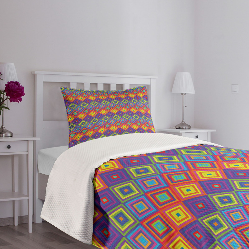 Hippie Vibrant Retro Bedspread Set