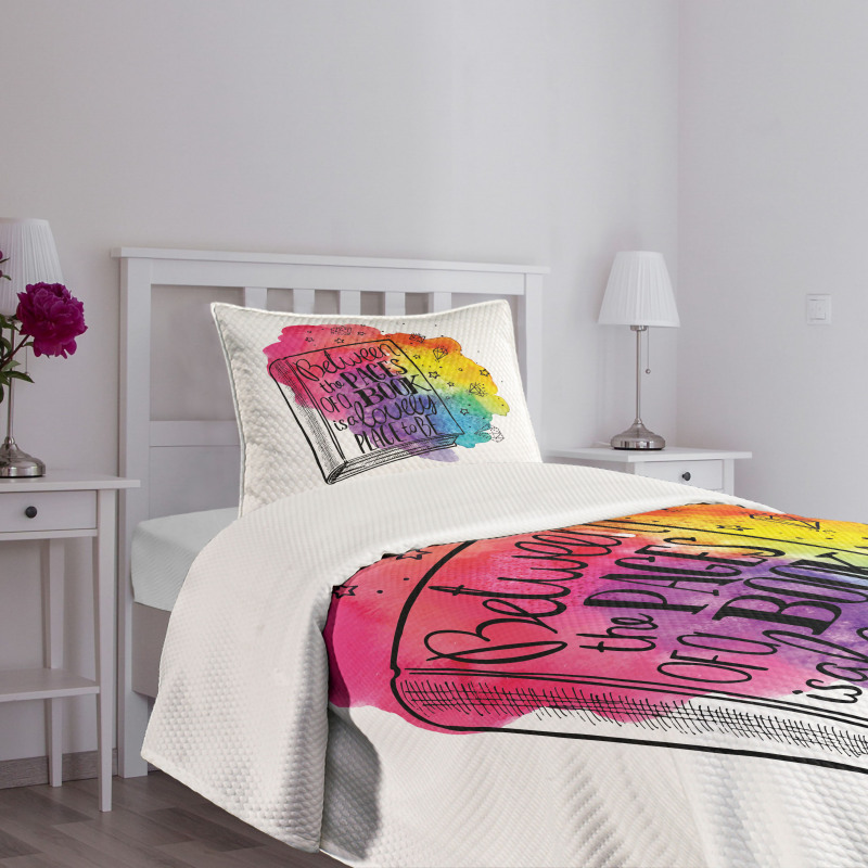 Words Between Pages Vivid Bedspread Set