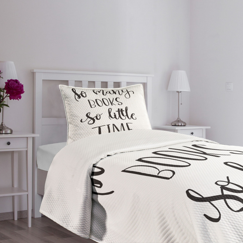 Inspirational Modern Words Bedspread Set