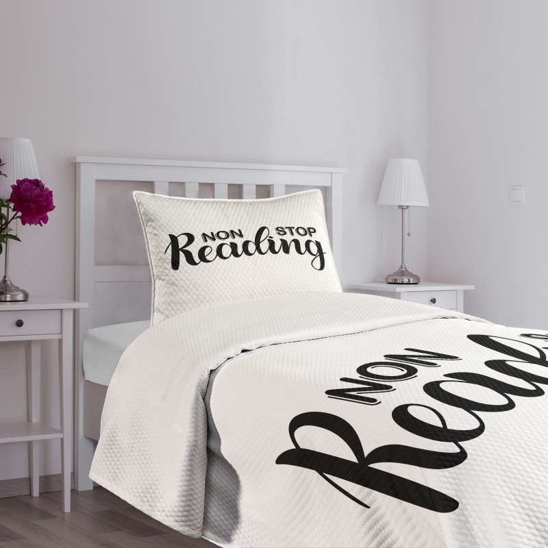 Non Stop Reading Theme Bedspread Set