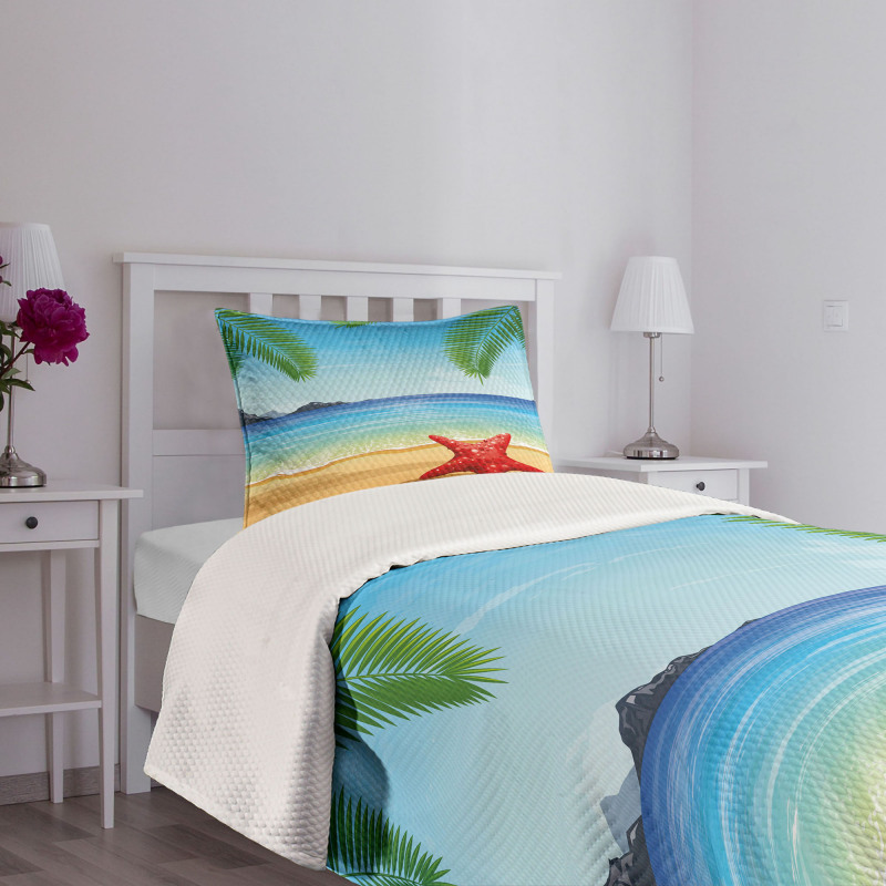 Starfish Ornate Design Bedspread Set