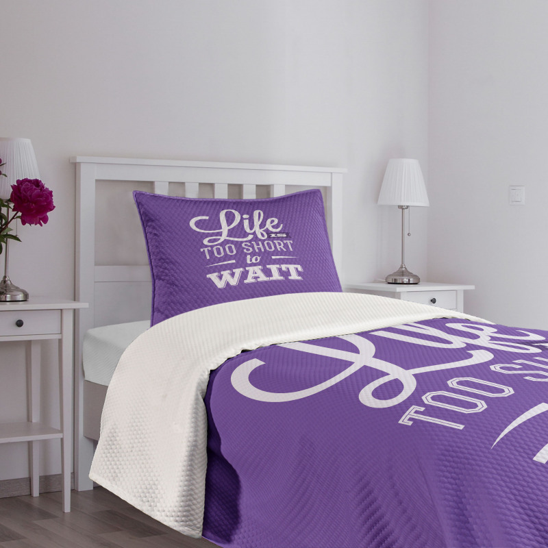 Carpe Diem Style Bedspread Set