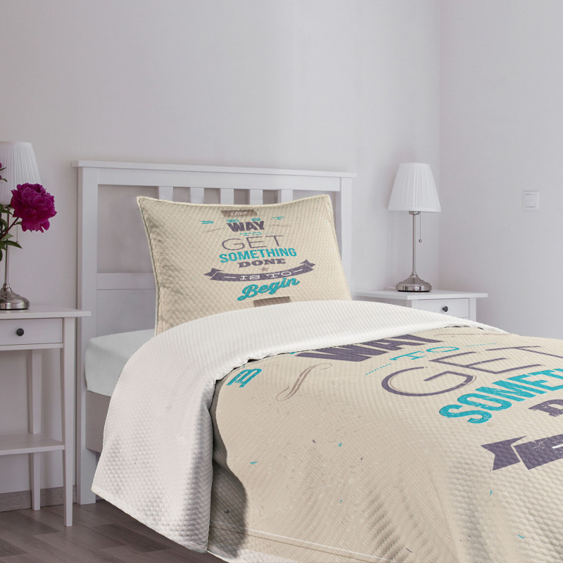 Leadership Words Bedspread Set