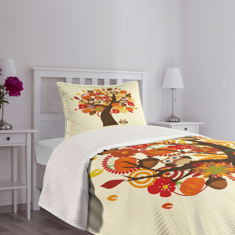 Abstract Tree Bedspread Set