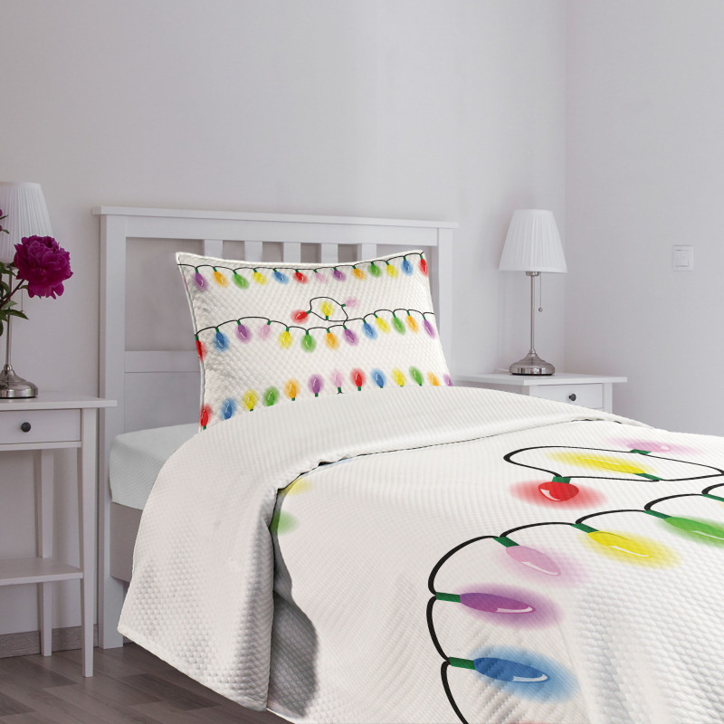 Vibrant Party Colors Bedspread Set