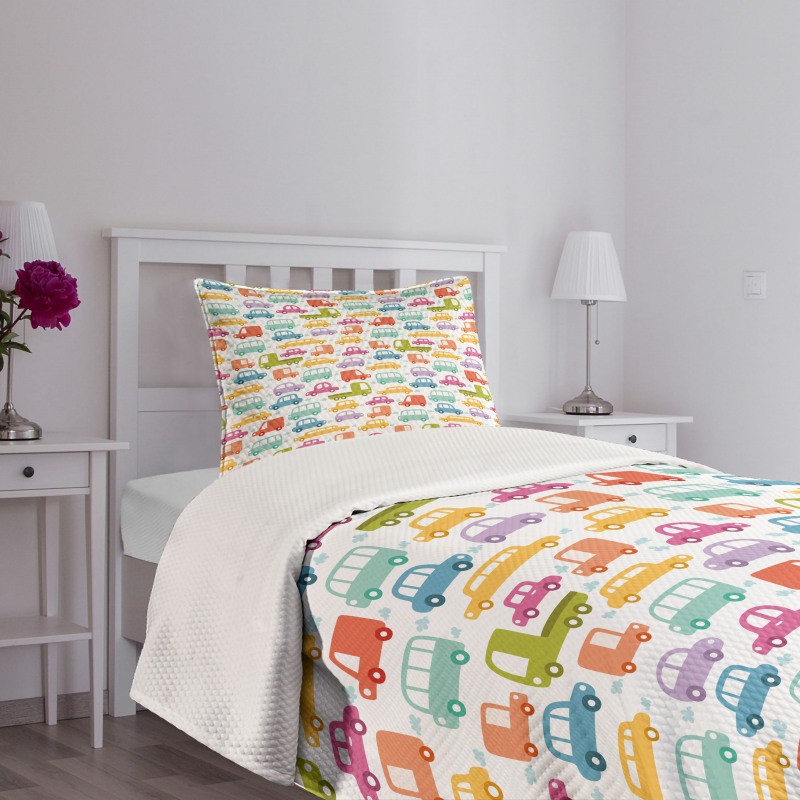 Colorful Drive Bedspread Set