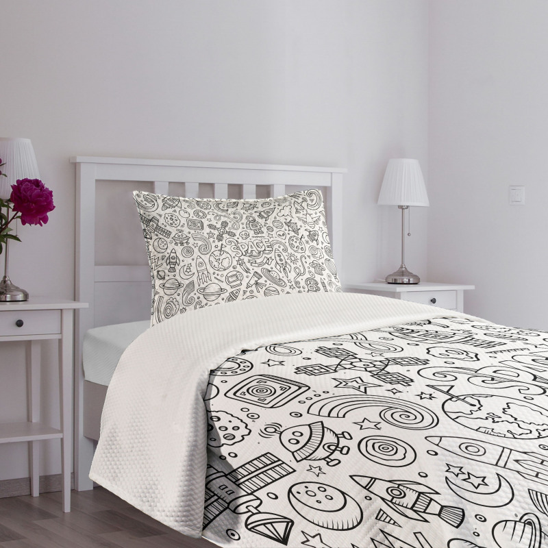 Astro Scketch Planets Bedspread Set