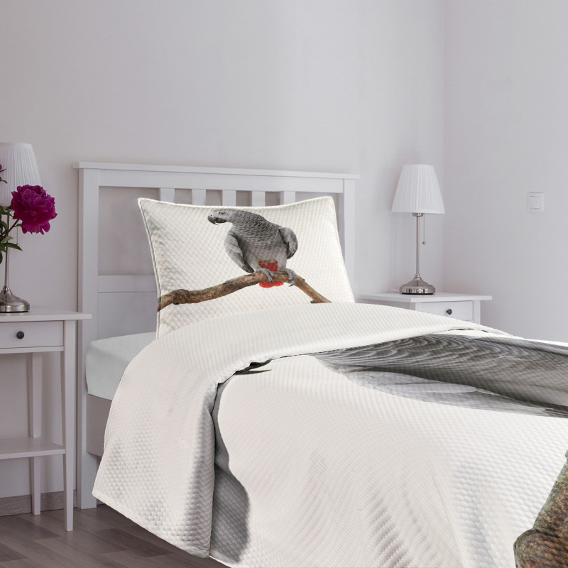 Parrot on a Branch Bedspread Set