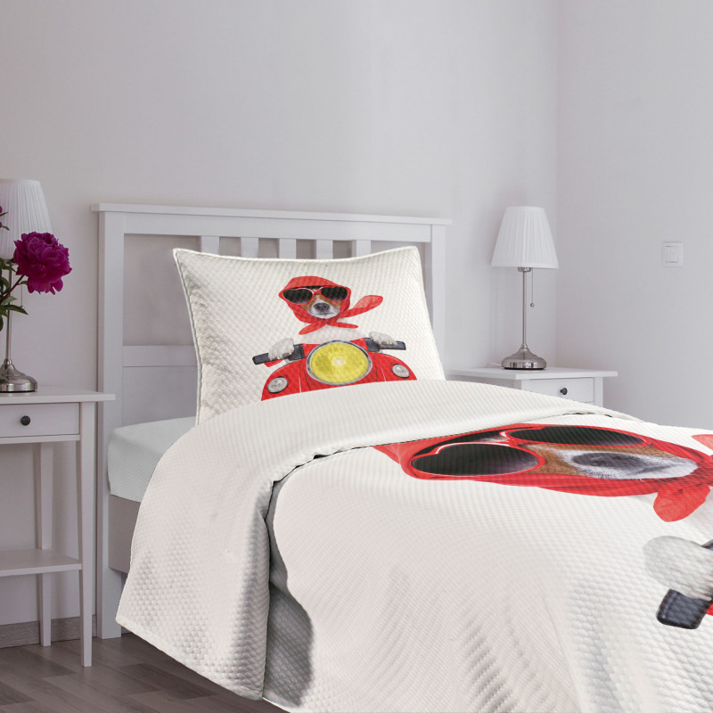 Canine with Scarf Bedspread Set