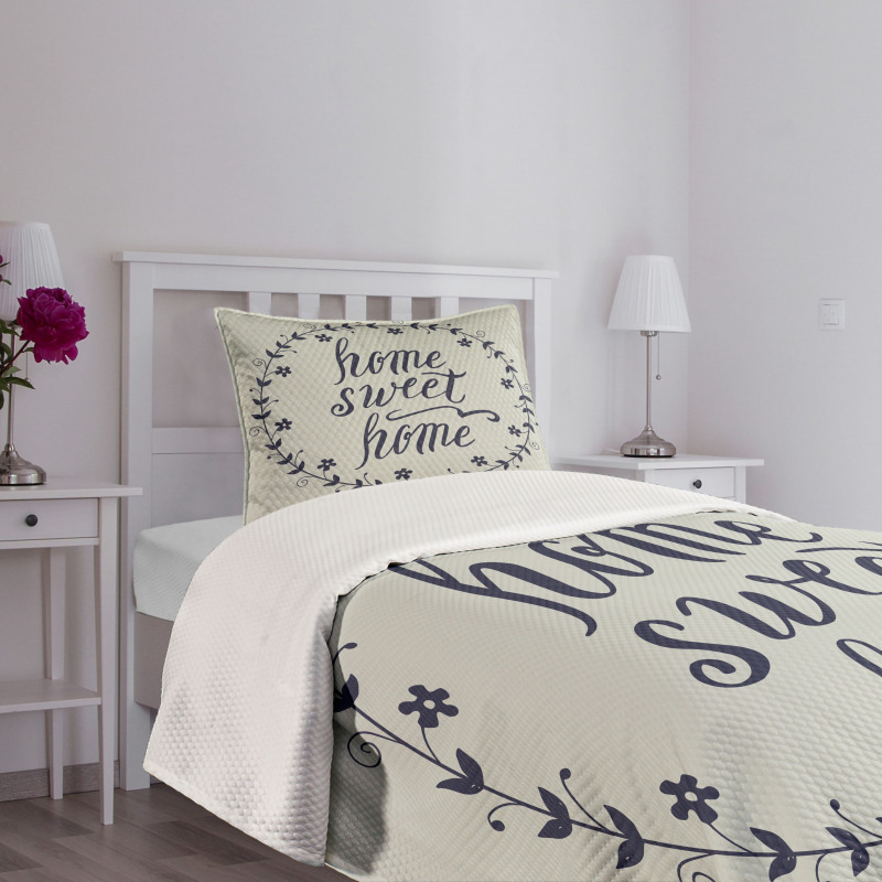 Hand Written Text Bedspread Set