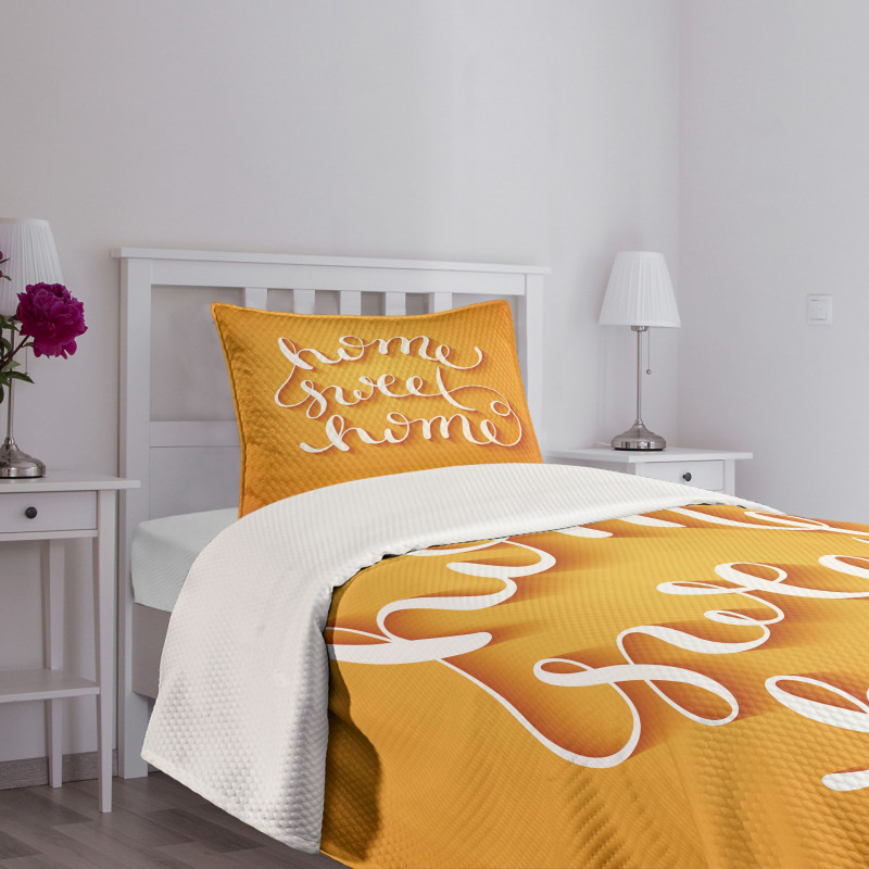 Calligraphy Design Bedspread Set