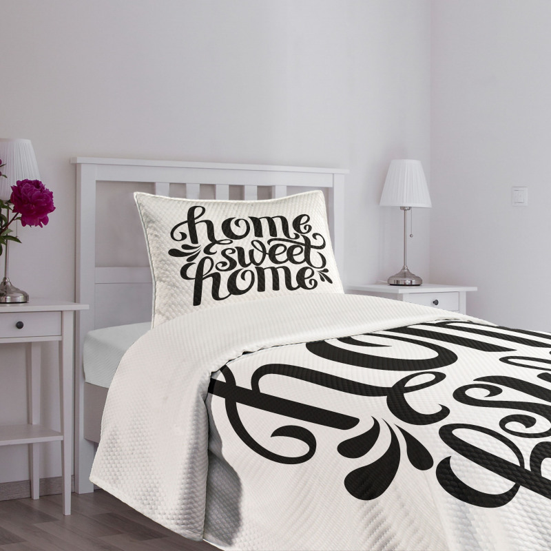 Words Bedspread Set