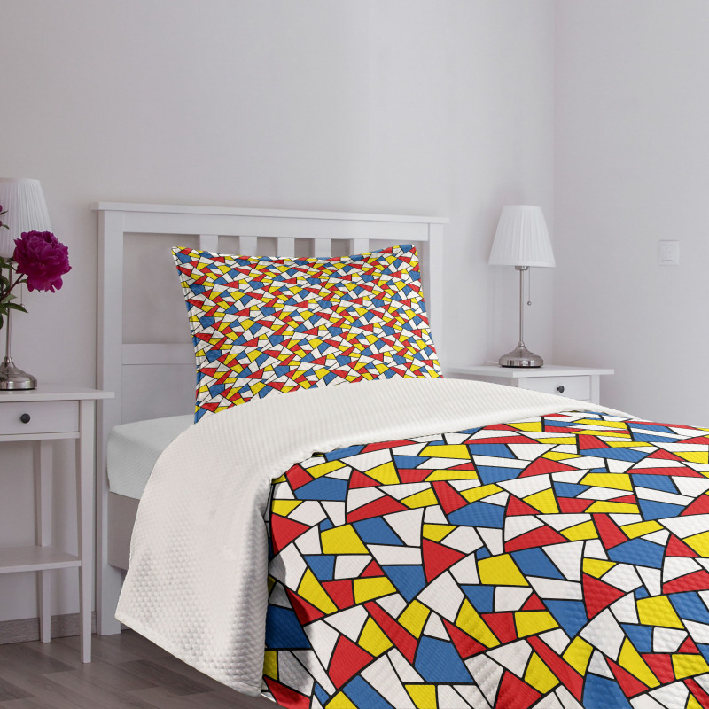 Colorful Stained Glass Bedspread Set