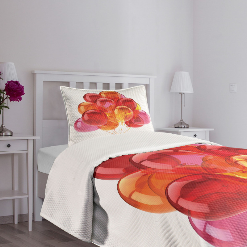 Warm Balloons Bedspread Set