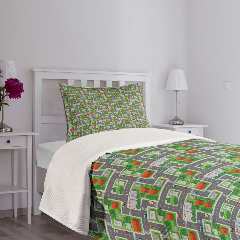 Houses Gardens Bedspread Set