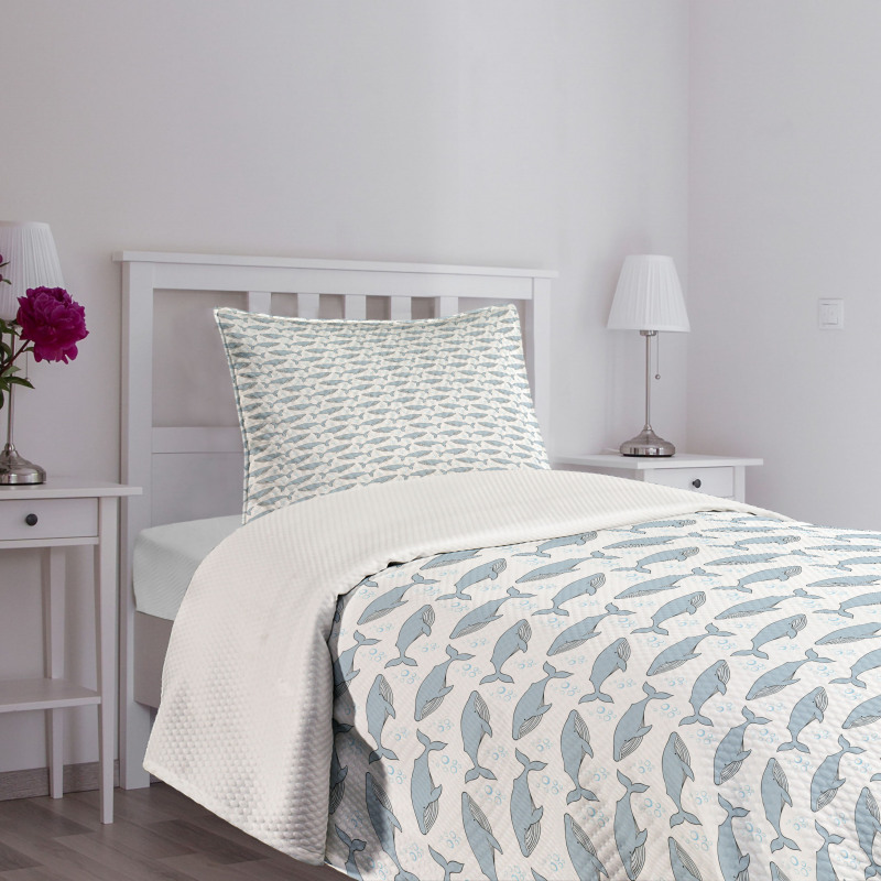 Giants of Aquatic World Bedspread Set