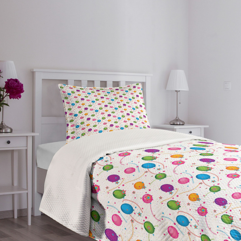 Balloon Stars Bedspread Set