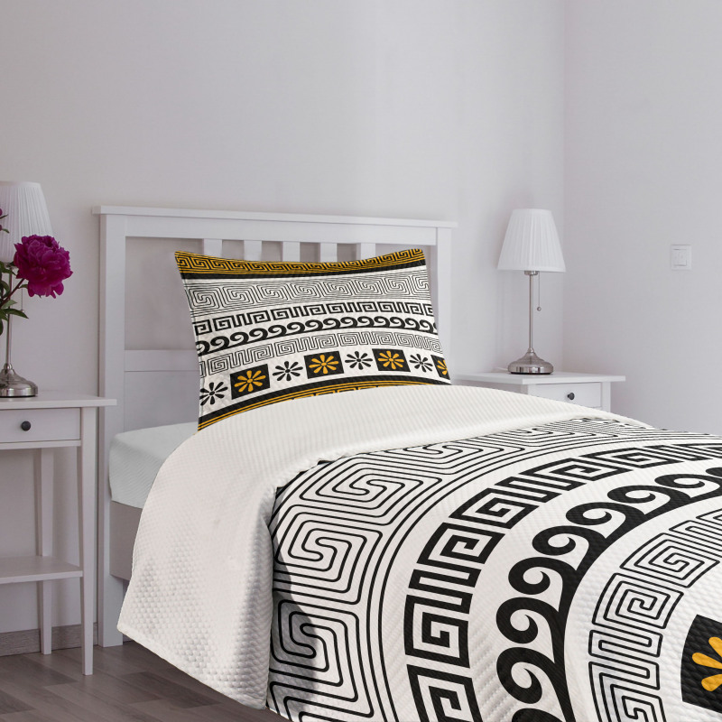 Greece Historical Theme Bedspread Set