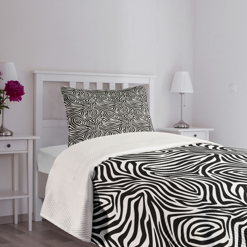 Zebra Skin Pattern Bedspread Set