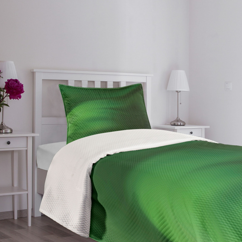 Green Ombre Effect Bedspread Set