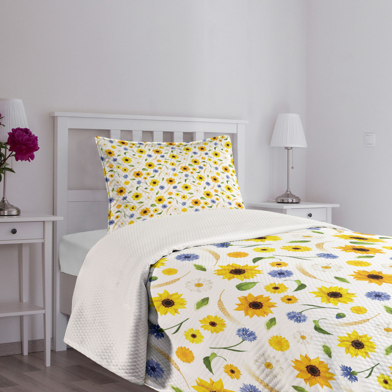 Botanic Pattern Bedspread Set