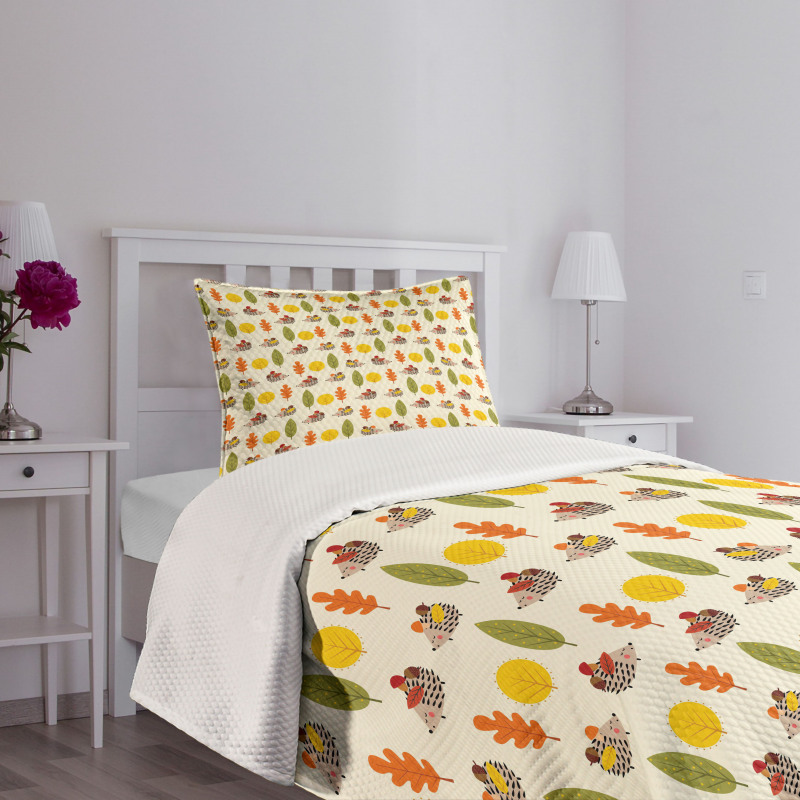 Different Trees Animals Bedspread Set