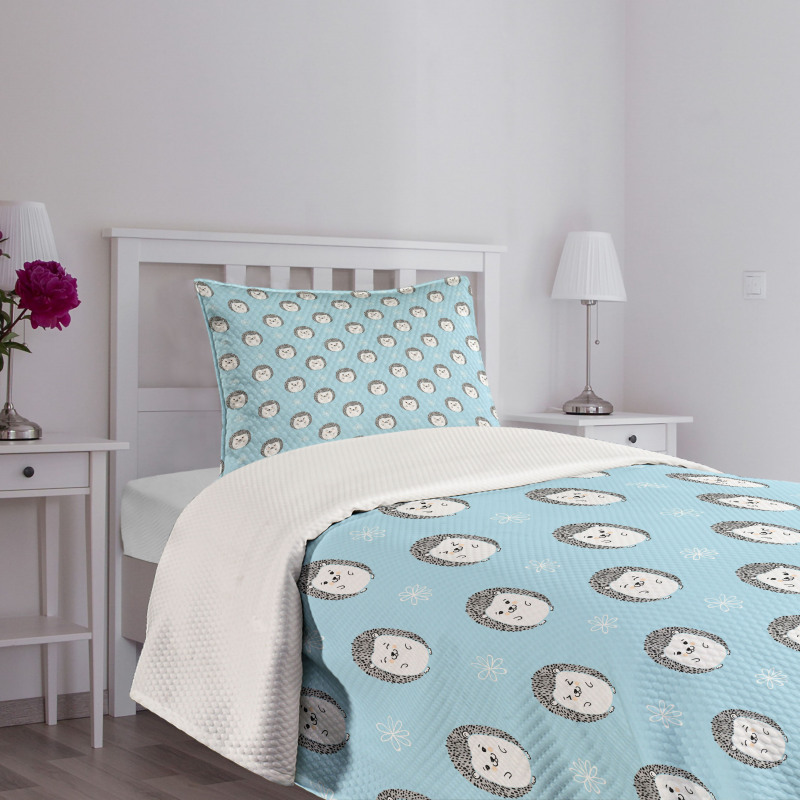 Smiling Animal Daisies Bedspread Set