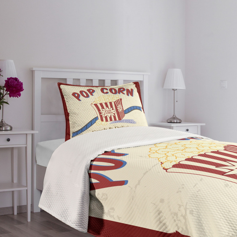 Pop Corn Tickets Bedspread Set