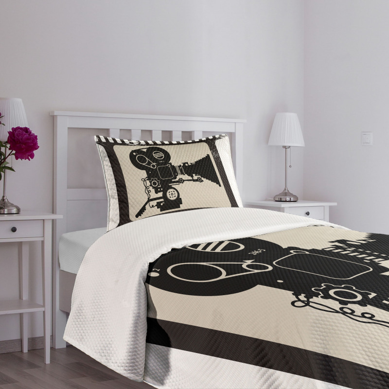 Film Frame Deisgn Bedspread Set